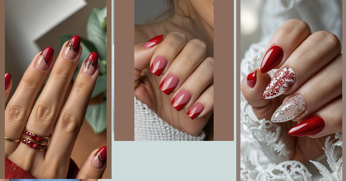 Fabulous Ferrari Inspired Short Nail Ideas in Cherry