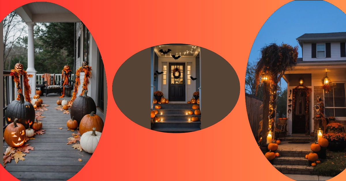 Whimsical Halloween Front Porch Decor with a Twist