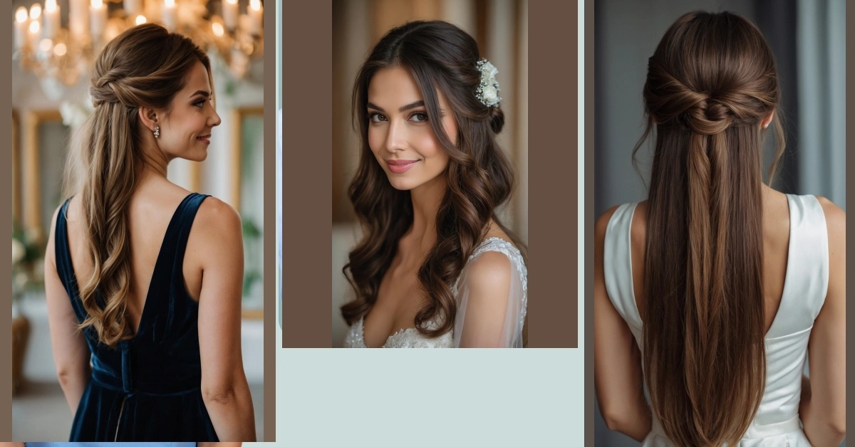 Dazzle in Red: 11 Straight Bridal Hairstyles for Your Pakistani Wedding