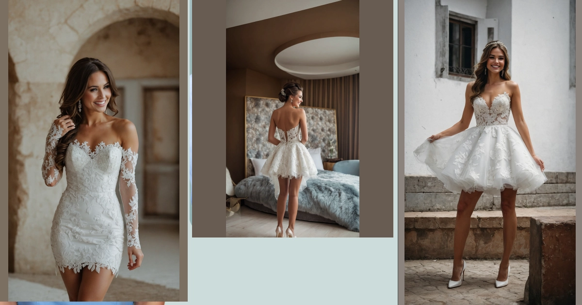 Stepping into Magic: 07 Short Wedding Dress Inspirations for the Vibrant 40+ Bride